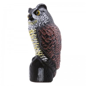 Trang trí vườnnhựa 36cm Owl Yard Scarer thực tế Decoy Garden Decor